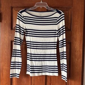 Women's Striped Boatneck Top